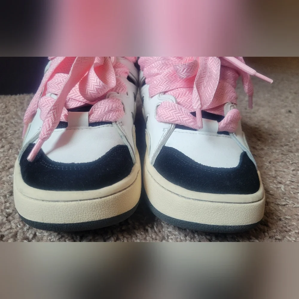 Steve Madden Kids Chunky Sneakers in Pink, White & Black